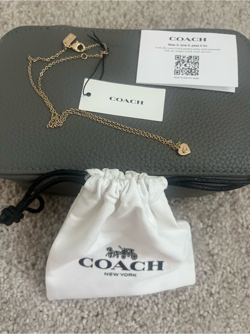 COACH Charm Necklace 🎩🎩🎩🎩🎩🎩🎩🎩🎩🎩🎩🎩🎩🎩 NWT